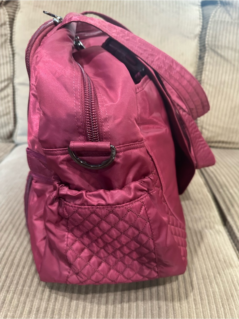 lug Cartwheel Berry Pink Tote - Picture 2 of 5